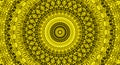 abstract background mandala colored in golden yellow