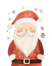 Soft and Simple: A Delightful Santa Hat Illustration for Childre