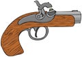 Black powder pistol Royalty Free Stock Photo