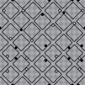 IQ sign diamond shape grey symmetry seamless pattern