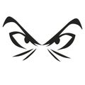 Illustration design angry eye graphic. Royalty Free Stock Photo