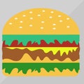 Burger with cheese Royalty Free Stock Photo