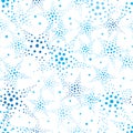 Dot star halftone seamless pattern