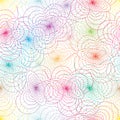 Butterfly dot colorful seamless pattern Royalty Free Stock Photo