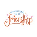 Design for celebrating Friendship Day Royalty Free Stock Photo