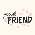 Design for celebrating Friendship Day Royalty Free Stock Photo