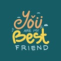 Design for celebrating Friendship Day Royalty Free Stock Photo