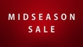 Midseason Sale Red Background Royalty Free Stock Photo