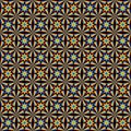 3d rainbow ray star symmetry seamless pattern