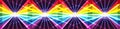 3d rainbow triangle combine effect RGB Royalty Free Stock Photo