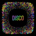 Illustration design disco retro vector. abstract light Royalty Free Stock Photo