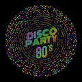 Illustration design disco retro vector. abstract Royalty Free Stock Photo