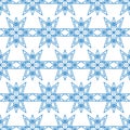 Double star geo style symmetry seamless pattern