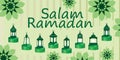 Islam salam ramadan platform lantern sample banner