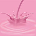 Illustration design garphic splashing milk