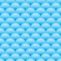 Half circle glossy blue seamless pattern