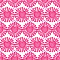 Love ray pink diamond shape symmetry seamless pattern Royalty Free Stock Photo