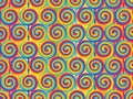 Rainbow lollipop arrange well gold seamless pattern