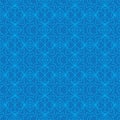 Ramadan moon diamond shape connect blue seamless pattern