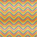 Star chervon line wave rainbow symmetry seamless pattern Royalty Free Stock Photo