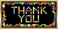 Tetris Russia puzzle thank you frame banner