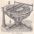 Illustration diagram of a Dividing Engine 1800s