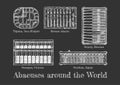 Illustration of different  Abacus Royalty Free Stock Photo