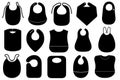 Illustration of different baby bibs Royalty Free Stock Photo