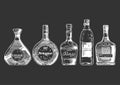 Illustration of different brandies types