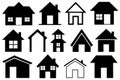 Illustration of different houses Royalty Free Stock Photo