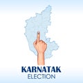 different people showing voting finger for Karnataka Legislative Assembly election