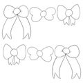Illustration of different ribbons Royalty Free Stock Photo