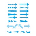 This is an illustration of different types of arrows. Vector Royalty Free Stock Photo