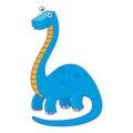 Illustration of Dino Brontosaur Royalty Free Stock Photo