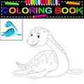 Dinosaur coloring book Royalty Free Stock Photo