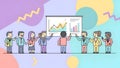 Business Presentation Team Meeting, Data Analysis, Growth Chart Royalty Free Stock Photo