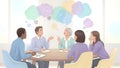 Brainstorming Team Meeting Creative Ideas, Innovation, Solutions Royalty Free Stock Photo