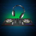 Illustration of DJ console Royalty Free Stock Photo