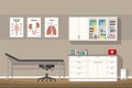 Illustration of a doctor office Royalty Free Stock Photo