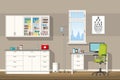 Illustration of a doctor office Royalty Free Stock Photo