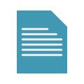 Illustration Document Icon For Personal And Commercial Use.