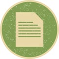 Illustration Document Icon For Personal And Commercial Use.