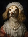 Portrait of a Victorian Lady Dog