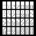 Illustration of domino set Royalty Free Stock Photo