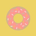 Illustration of a donut isolated