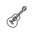 Illustration of doodle guitar. Royalty Free Stock Photo