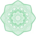 An illustration of doodle Hinduism religion Mandala decorative, Royalty Free Stock Photo