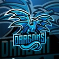 Dragon esport mascot logo design