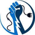 Hand power logo