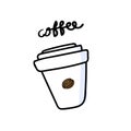 Illustration drawing style of beverage coffee